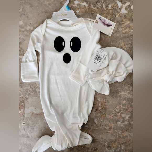 Jessica Simpson Baby Infant Sleep Sack Ghost Halloween - Picture 1 of 8
